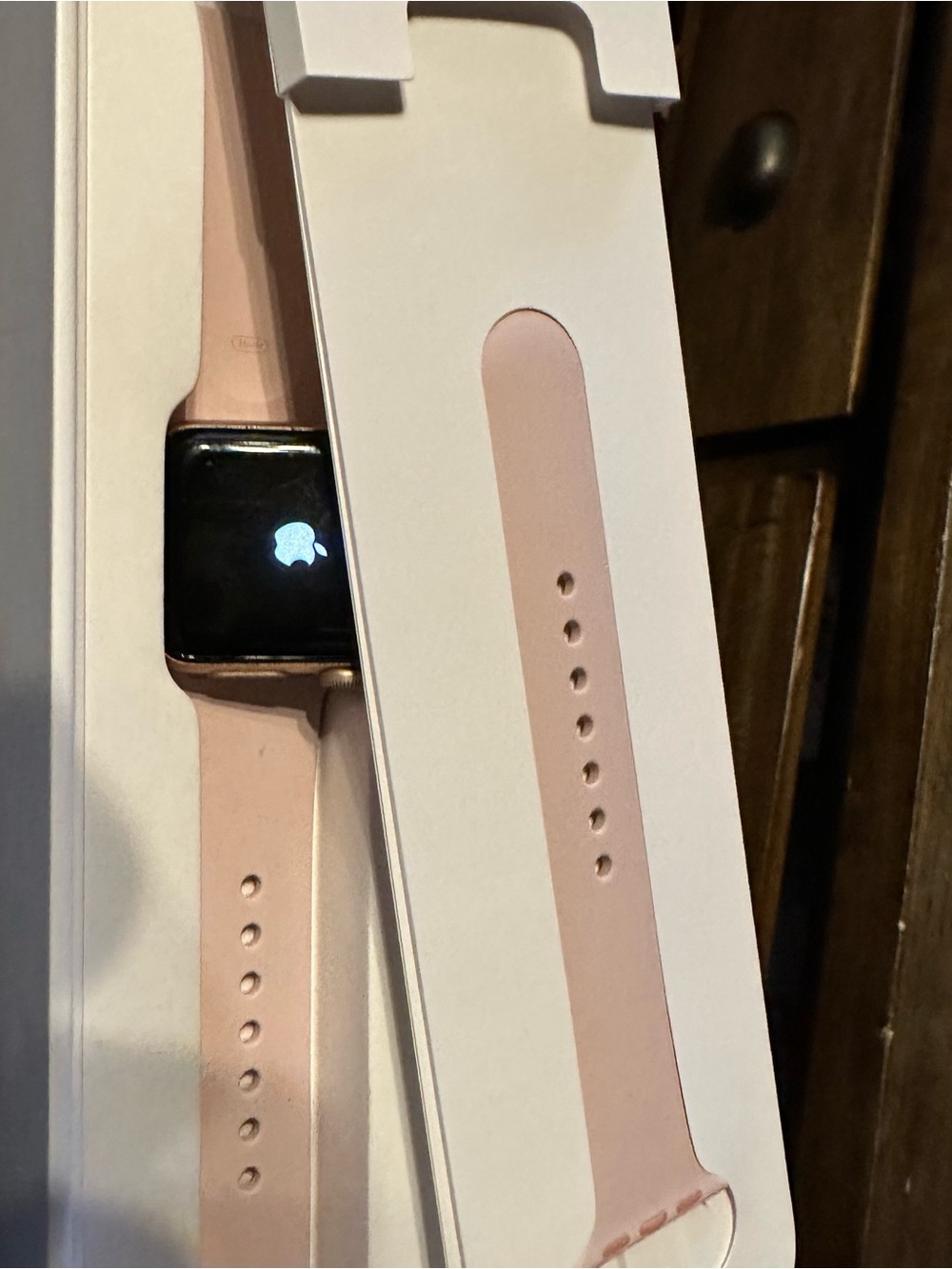 Apple Watch in Pink with Matching Sport Band